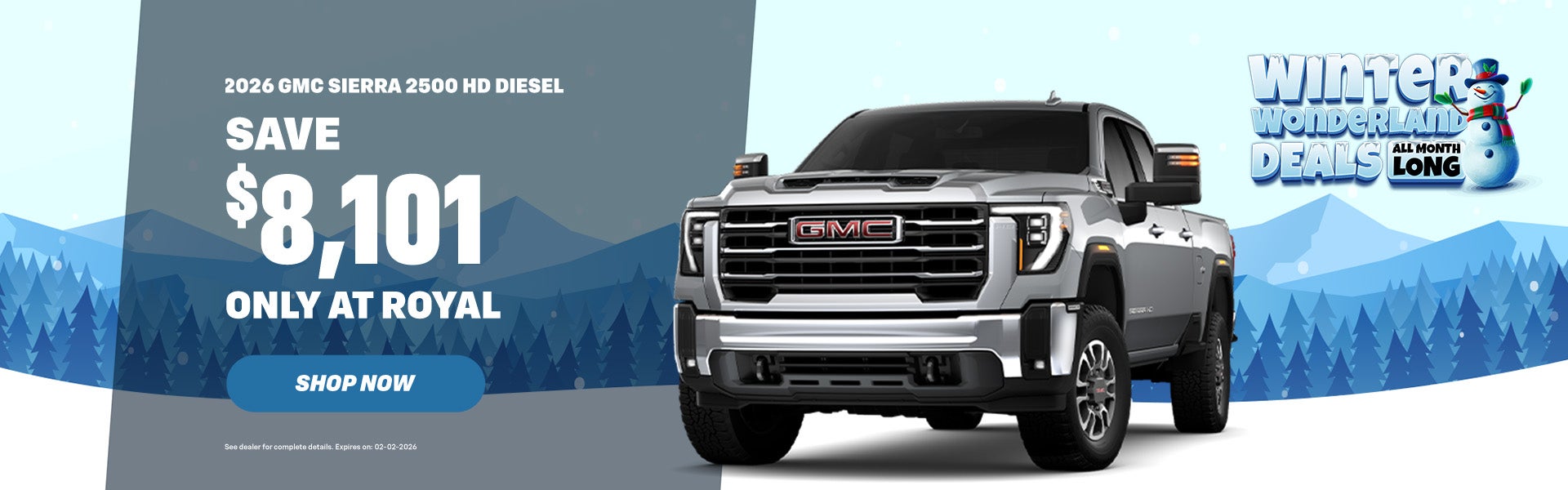 Sierra 2500 Special Offer